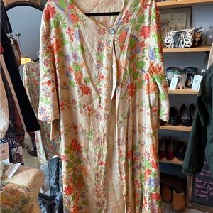 Floral Kimono with Colorful Patterns